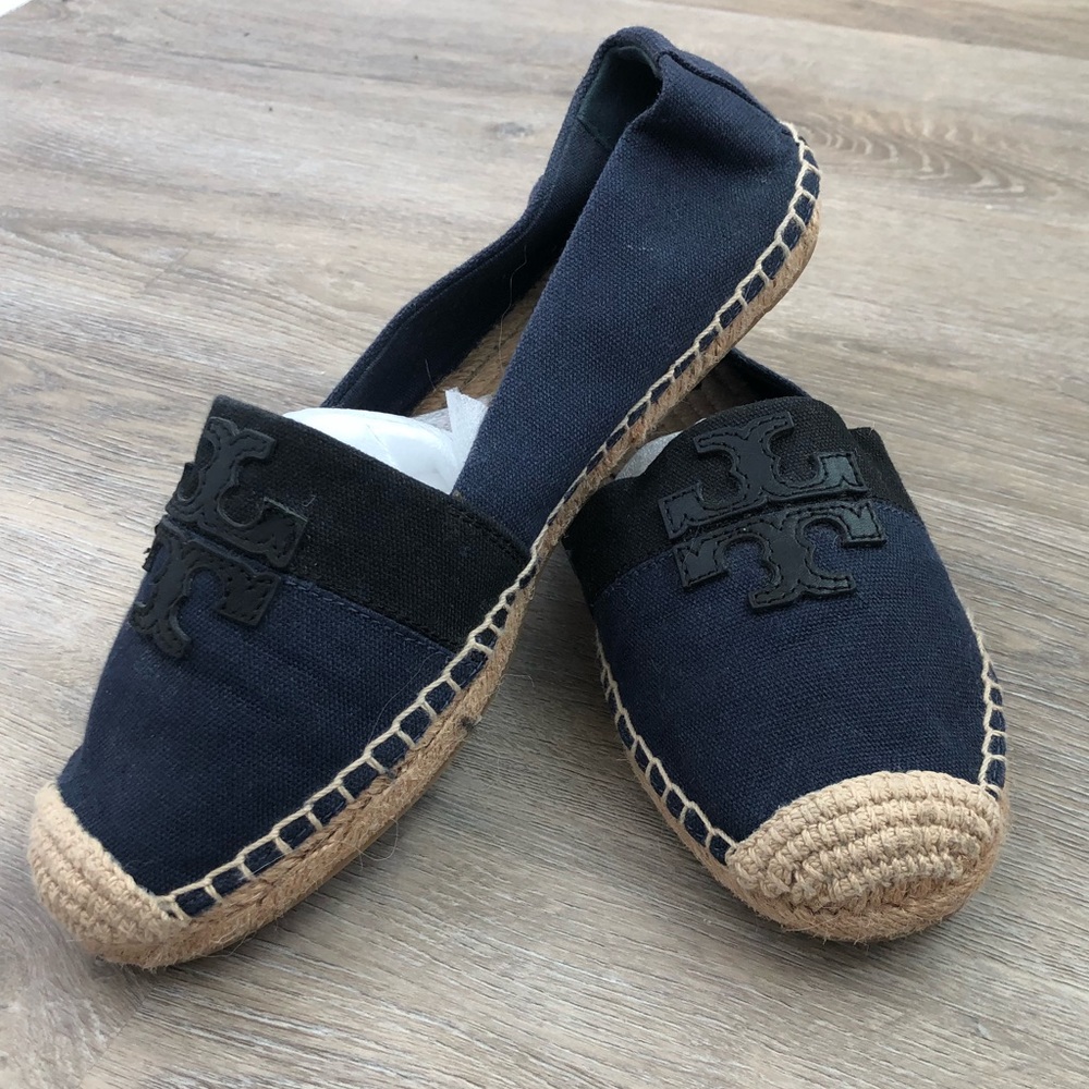 Tory Burch Espadrille- Black and Navy